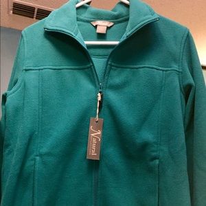 NWT Natural Reflections Fleece Medium Turquoise